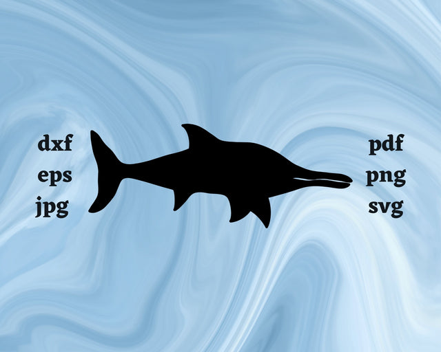 Ichthyosaurus SVG Cut File SVG Northern Light SVG 