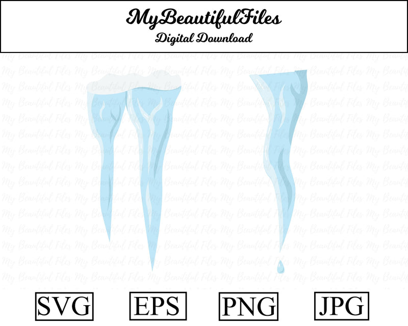 icicle - christmas SVG MyBeautifulFiles 