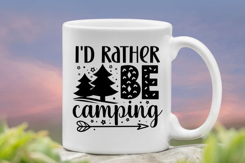 I'd rather be camping, Camping SVG Bundle SVG DESIGNISTIC 