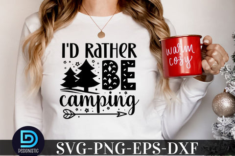 I'd rather be camping, Camping SVG Bundle SVG DESIGNISTIC 