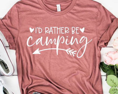 I'd Rather Be Camping SVG - Camping SVG - Camper SVG SVG She Shed Craft Store 