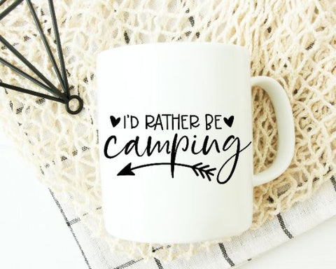 I'd Rather Be Camping SVG - Camping SVG - Camper SVG SVG She Shed Craft Store 