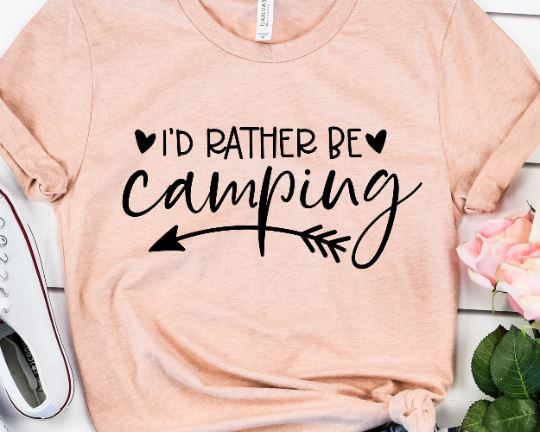 I'd Rather Be Camping SVG - Camping SVG - Camper SVG SVG She Shed Craft Store 
