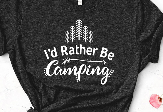I'd Rather Be Camping SVG Ikonart Design Shop 