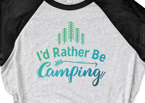 I'd Rather Be Camping SVG So Fontsy Design Shop 