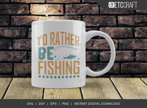 Id Rather Be Fishing SVG Cut File, Lake Svg, Lake Life Svg, Canoe Svg, Kayak Life Svg, Kayak Saying Svg, Lake Quotes, TG 00962 SVG ETC Craft 