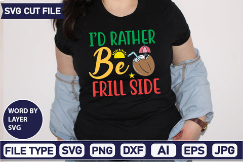 I’d Rather Be Frill Side Svg Cut File SVG DesignPlante 503 