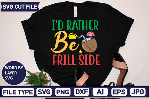 I’d Rather Be Frill Side Svg Cut File SVG DesignPlante 503 