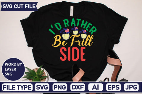 I’d Rather Be Frill Side Svg Cut File SVG DesignPlante 503 