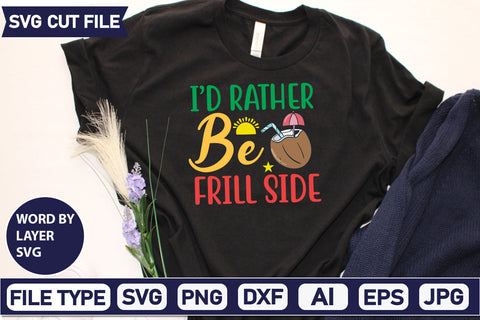 I’d Rather Be Frill Side Svg Cut File SVG DesignPlante 503 