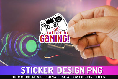 Id rather be gaming Sublimation PNG Sublimation Regulrcrative 