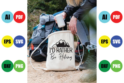 I'd Rather Be Hiking SVG CraftlabSvg29 
