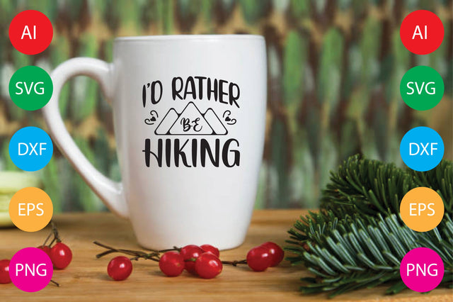 I'd Rather Be Hiking SVG CraftlabSvg29 