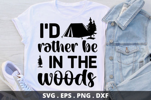 I'd rather be in the woods SVG Designangry 