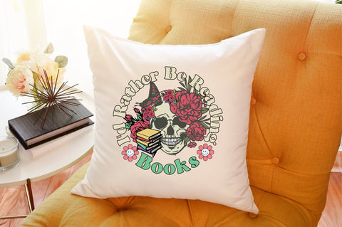 I'd Rather Be Reading Books,Book Lovers flower's Sublimation Sublimation designartist 