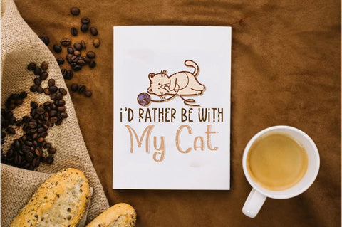 I’d Rather Be with My Cat Sublimation Sublimation Jagonath Roy 