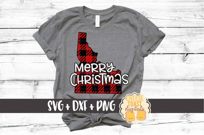 Idaho - Buffalo Plaid State - SVG PNG DXF Cut Files SVG Cheese Toast Digitals 
