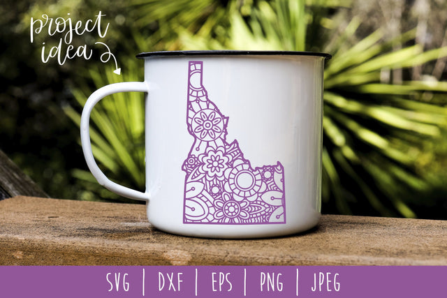 Idaho Mandala Zentangle SVG SavoringSurprises 