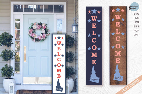 Idaho State SVG. Keychain and Door Porch sign Templates SVG Klava P 