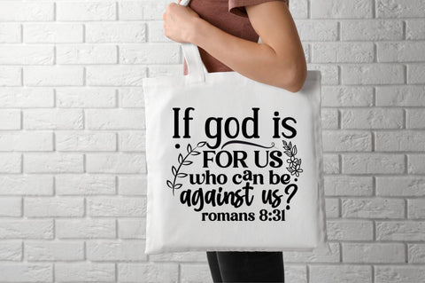 If god is for us who can be against us? romans 8:31 SVG SVG DESIGNISTIC 