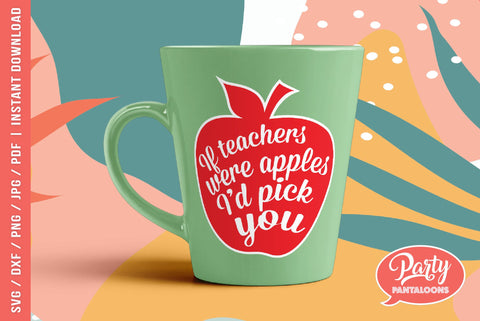 IF TEACHERS WHERE APPLES | cute teaching, teacher SVG SVG Partypantaloons 