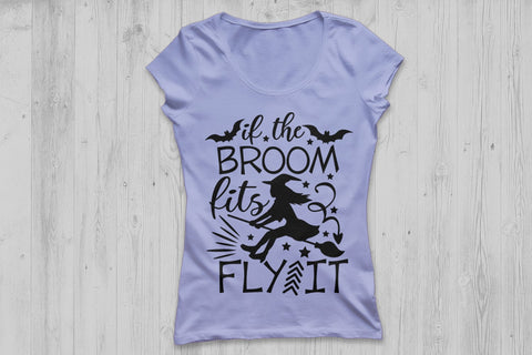 If The Broom Fits Fly It| Halloween Witch SVG Cutting Files. SVG CosmosFineArt 