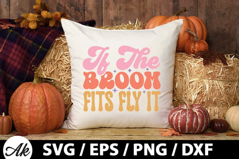 If the broom fits fly it Retro SVG SVG akazaddesign 