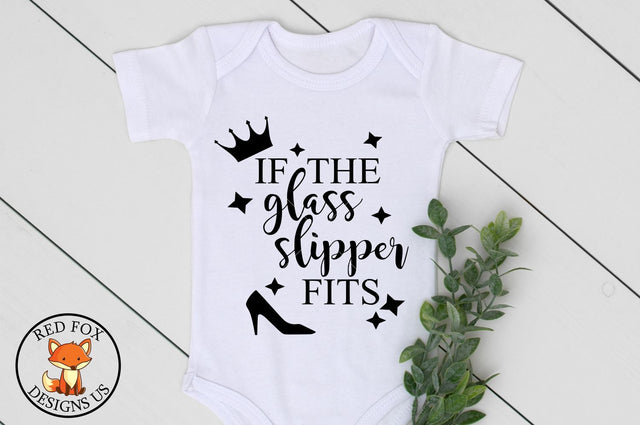 If The Glass Slipper Fits SVG | Little Girl Princess | SVG PNG DXF SVG RedFoxDesignsUS 