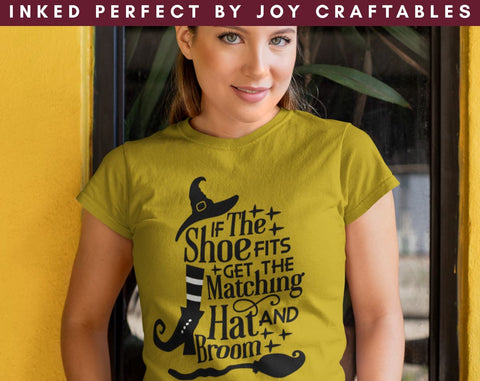 If The Shoes Fits Get The Matching Hat And Broom SVG Inked Perfect 