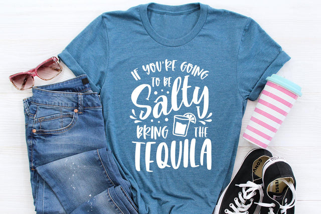 If You're Going to be Salty, Bring the Tequila | Screenprint SVG SVG Ikonart Design Shop 