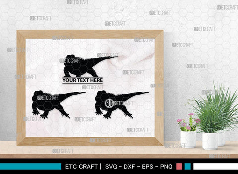 Iguana Monogram, Iguana Silhouette, Iguana SVG, Lizard Svg, Reptile Svg, Chameleon Svg, Gecko Svg, SB00283 SVG ETC Craft 