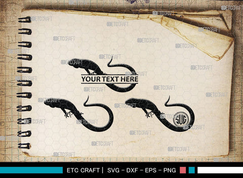 Iguana Monogram, Iguana Silhouette, Iguana SVG, Lizard Svg, Reptile Svg, Chameleon Svg, Gecko Svg, SB00283 SVG ETC Craft 