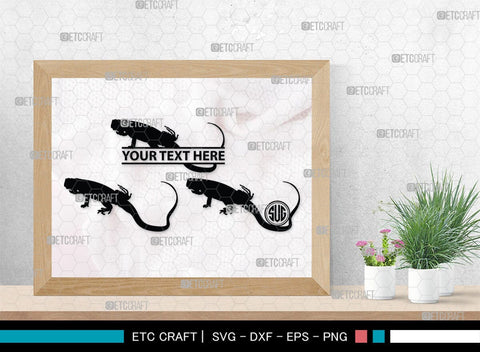 Iguana Monogram, Iguana Silhouette, Iguana SVG, Lizard Svg, Reptile Svg, Chameleon Svg, Gecko Svg, SB00283 SVG ETC Craft 