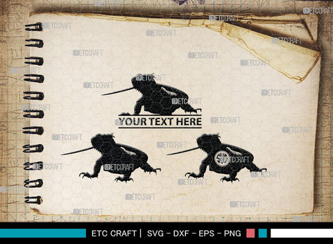 Iguana Monogram, Iguana Silhouette, Iguana SVG, Lizard Svg, Reptile Svg, Chameleon Svg, Gecko Svg, SB00283 SVG ETC Craft 