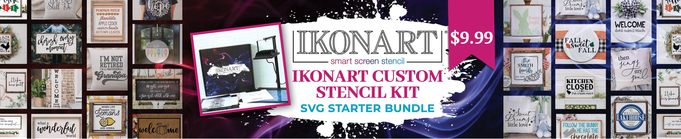Ikonart Stencil SVG Starter Bundle