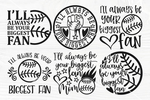 I'll Always Be Your Biggest Fan SVG, Baseball Svg, Png, Baseball Bundle Cut Files SVG TonisArtStudio 