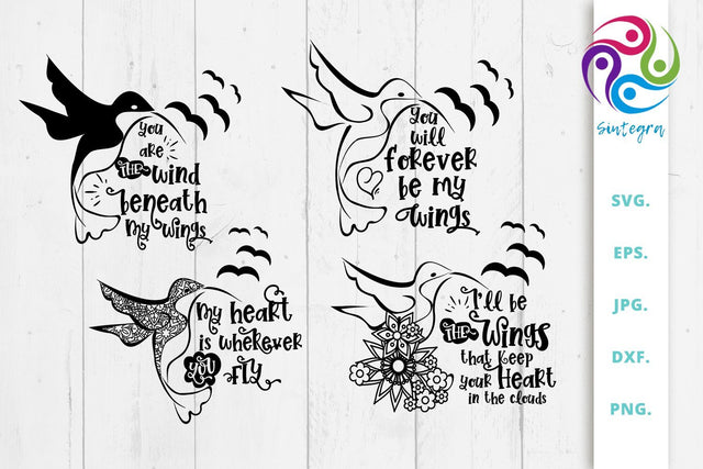 I'll be your wings SVG Love Couple SVG Sintegra 