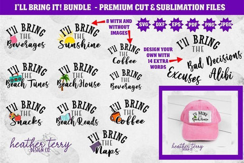 I'll Bring The PNG SVG Sublimation Bundle SVG Heather Terry Design Co. 