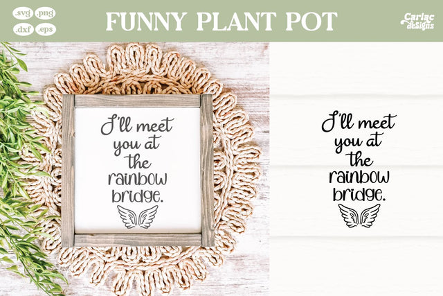 I'll Meet you at the Rainbow Bridge SVG SVG Carla C Designs 