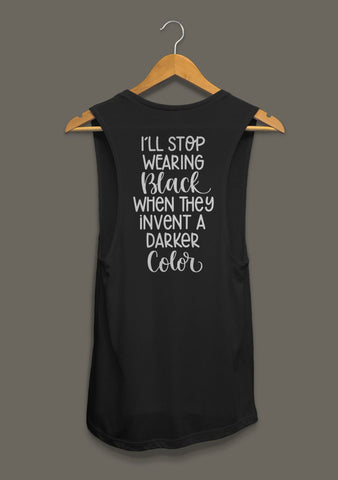 I'll Stop Wearing Black When They Invent A Darker Color Hand Lettered SVG Cut File SVG Cursive by Camille 