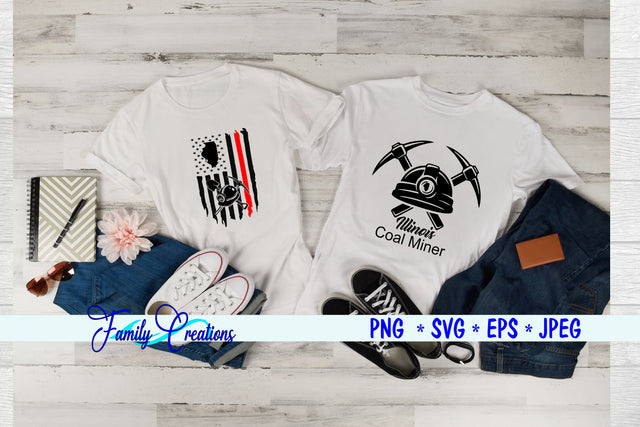 Illinois Coal Miner SVG Family Creations 