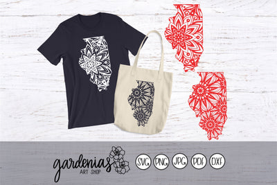 Illinois Mandalas SVG Gardenias Art Shop 