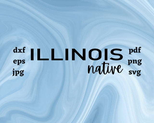 Illinois Native SVG Cut File SVG Northern Light SVG 