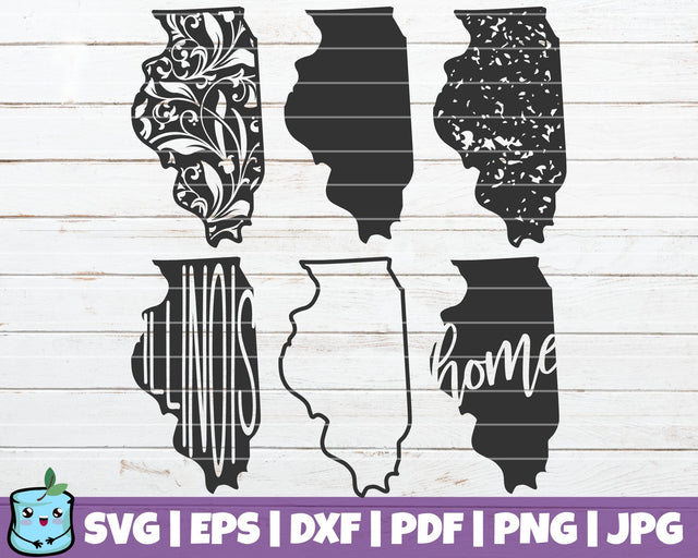 Illinois State SVG MintyMarshmallows 
