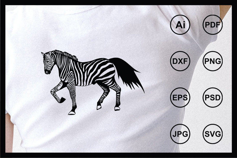 Illustration zebra design illustration SVG Leamsign Studio 