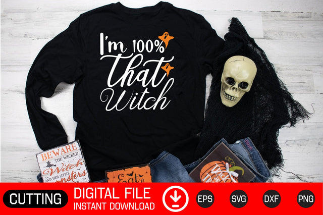 I'm 100% That Witch SVG CraftlabSvg29 