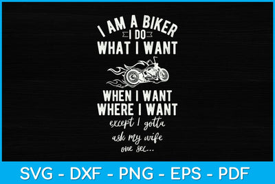 I'm A Biker Funny Motorcycle Lover Svg Design SVG artprintfile 