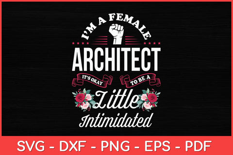 I’m A Female Architect It’s Okay To Be A Little Intimidated Svg Design SVG artprintfile 