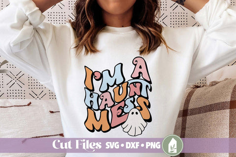 I'm a Haunt Mess SVG, Funny Retro Halloween SVG SVG LilleJuniper 