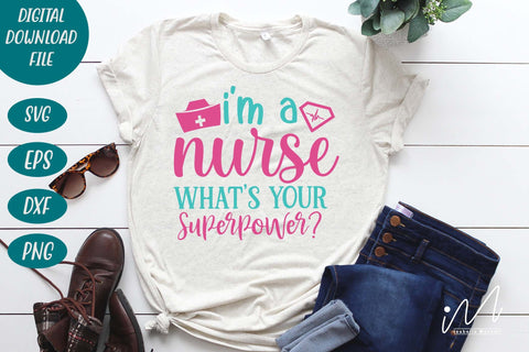 I'm a nurse what's your superpower svg SVG Isabella Machell 